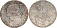 Tolar spolkový 1863 A_u kraje zlat. patina