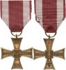 Válečný kříž "NA POLU CHWALY" 1944 - polské vydání bronz