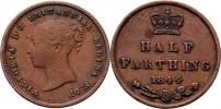 1/2 Farthing 1844