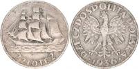 2 Zlote 1936 - plachetnice