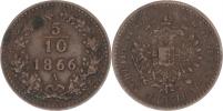 5/10 kr. 1866 A_ox. flíček
