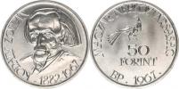 50 Forint 1967 BP - Zoltán Kodály           KM 578     Ag 750  20
