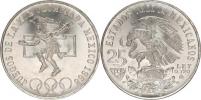 25 Pesos 1968 - OH Mexiko  I. typ       KM 479