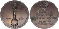 Medaile k obnovení Právnické fakulty J.E. Purkyně r. 1969
