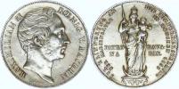 2 Gulden 1855 - Obnovení Mariánského sloupu v Mnichově        "R"