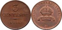 3 Centesimi 1846 V
