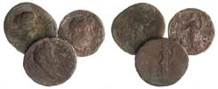Hadrianus,Antoninus Pius,Faustina II as 3ks