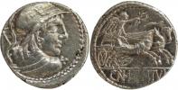 Cnaeus Cornelius Lentulus Clodianus Marcellinus 88př.n.l. Denar Cr.345/1