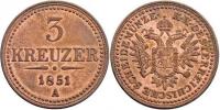 3 Krejcar 1851 A