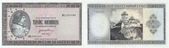 1000 Koruna b.l.(1945)