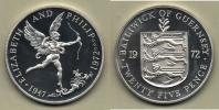 25 Pence 1972 Ag - stříbrná svatba