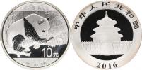 10 Yuan 2016 - Panda / Chrám       KM 2269     Ag 999  30