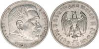 5 RM 1935 E - Hindenburg bez svastiky