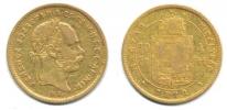 4 Forint = 10 Franken 1870 KB_tém.