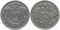 10 Haléř 1892 b.zn._dr.st.kor. v rev.  RR!