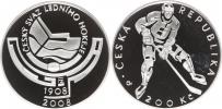 200 Kč 2008 - Český svaz ledního hokeje       orig. etue