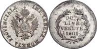 2 Lira 1801 - pro Benátky - dobře patrné stopy