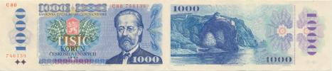 1000 Kčs vzor 1985  sér.C 80       Baj.102