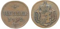 Cu Haléř 1792 H