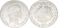 20 kr. 1837 B - Madona_mělčí ražba