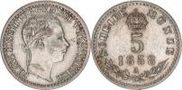 5 kr. 1858 A
