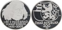 200 Kč 2002 - Jiří z Poděbrad          kapsle