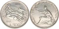 500 Lire 1961 R - Quadriga           KM 99    Ag 835  11