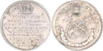 Malý žeton ke korunovaci na římského krále 3.4. 1764 ve Frankfur tu