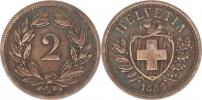 2 Rappen 1888 B        "R"