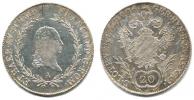 20 kr. 1806 A - říšská koruna_just.štítek